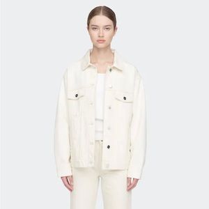 Anine Bing Ecru White Denim Jacket